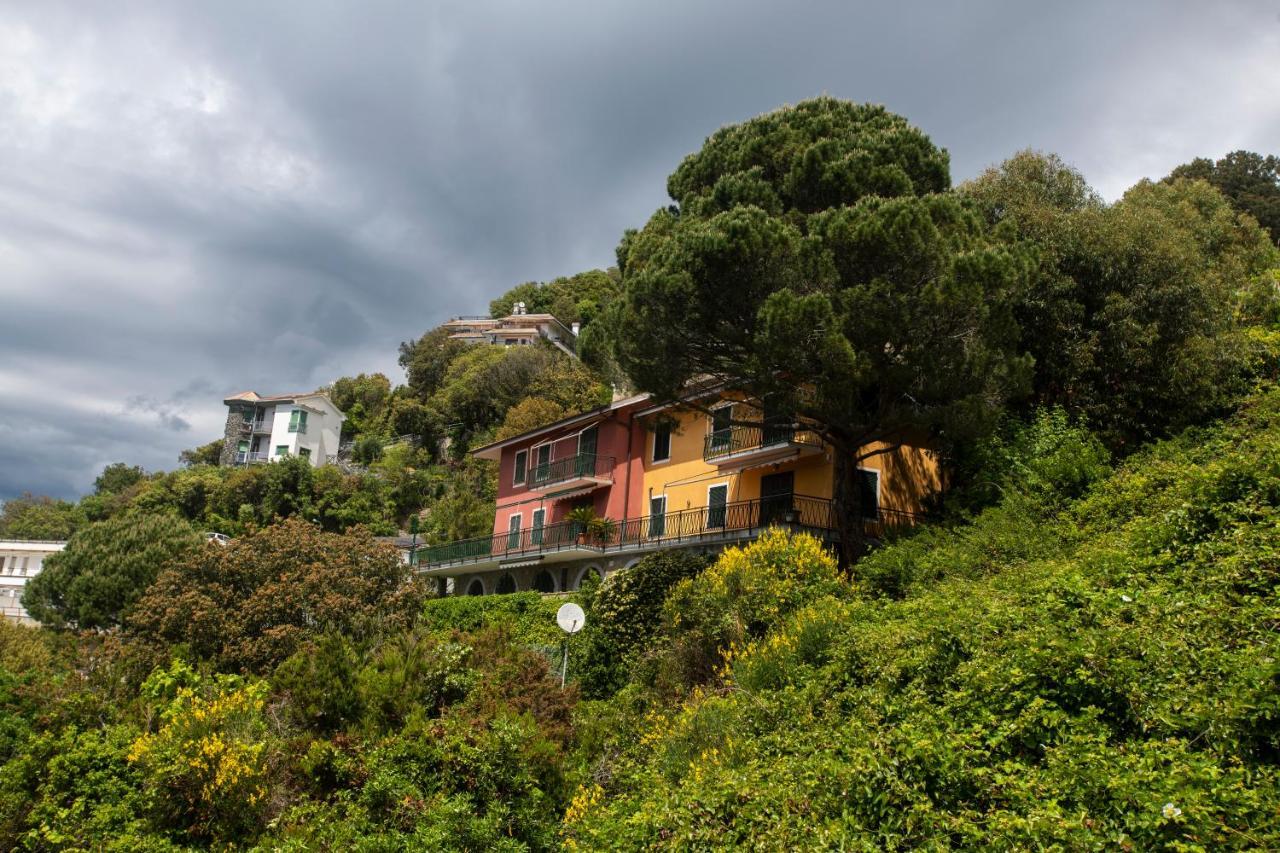 080 - La Villa Storica Il Vigneto 45B, Terrazza Sul Mare - Parcheggio Privato Gratis Монелья Экстерьер фото
