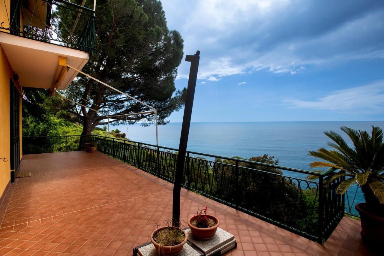 080 - La Villa Storica Il Vigneto 45B, Terrazza Sul Mare - Parcheggio Privato Gratis Монелья Экстерьер фото